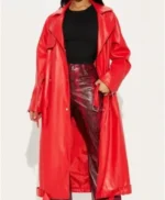 The Voice S29 Alexia Jayy Red Trench Coat