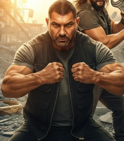 The Wrecking Crew Dave Bautista Black Vest
