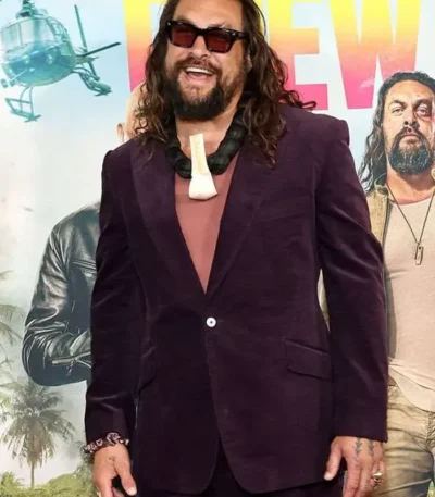 The Wrecking Crew Jason Momoa Purple Blazer