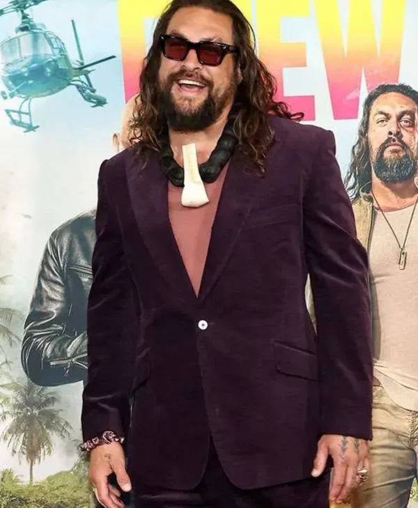 The Wrecking Crew Jason Momoa Purple Blazer