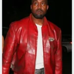 Theatre Kanye West Red Leather Jacket