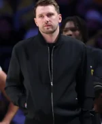 Thunder v Lakers Luka Doncic Black Bomber Jacket