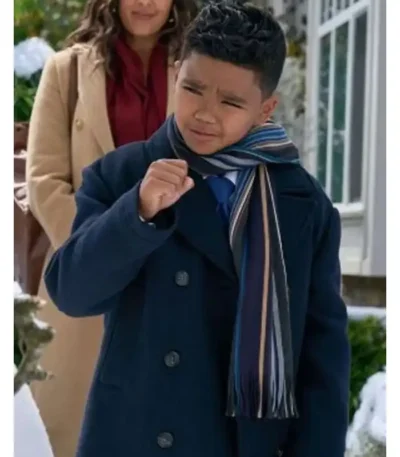 Tidings for the Season Elijah-Justus Lewis Blue Peacoat