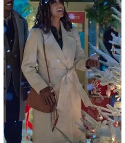 Tidings for the Season Tamera Mowry-Housley Wool Coat