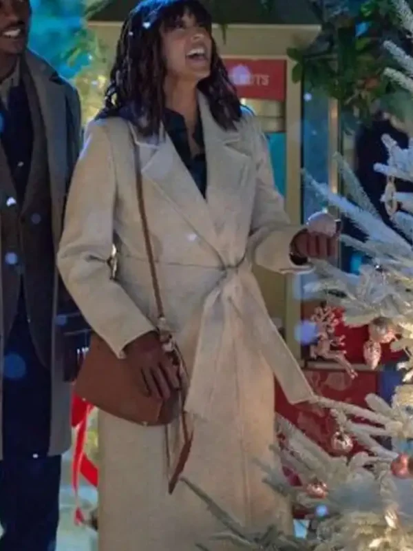 Tidings for the Season Tamera Mowry-Housley Wool Coat