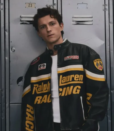Tom Holland 2026 Racing Leather Jacket