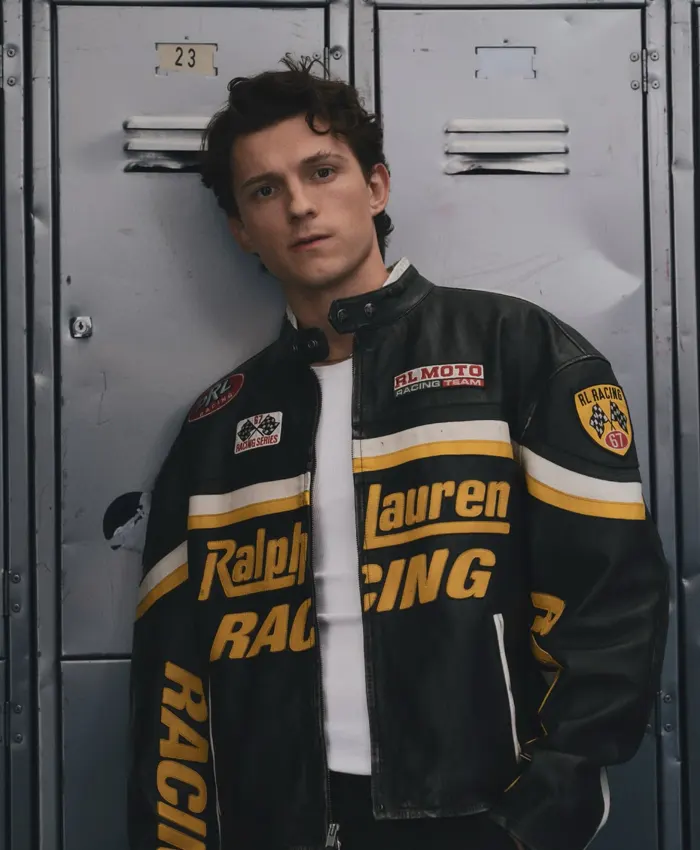 Tom Holland 2026 Racing Leather Jacket Tom Holland 2026 Racing Leather Jacket