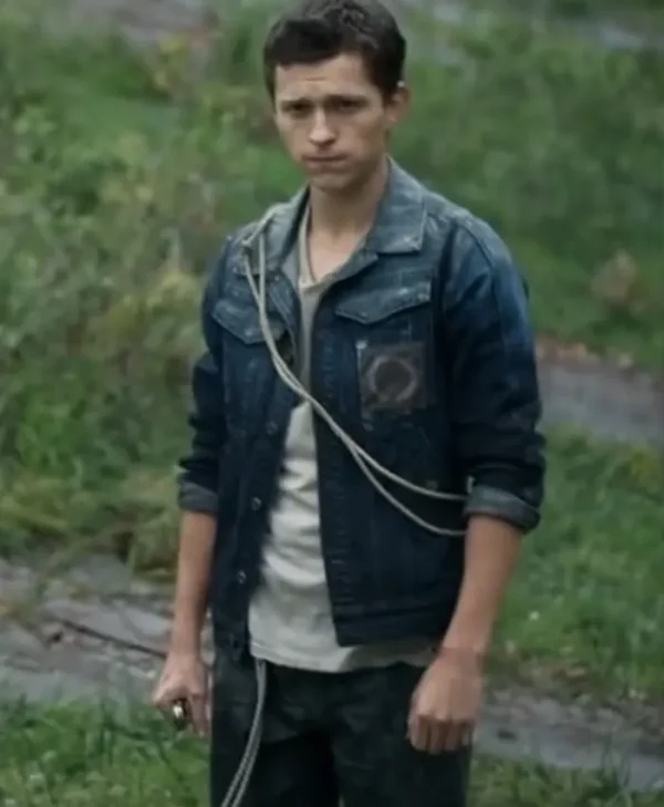Tom Holland Chaos Walking 2021 Blue Denim Jacket