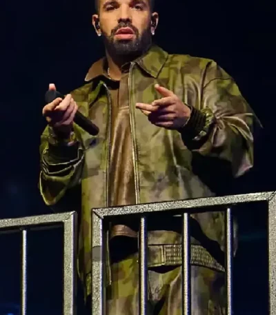 Toronto Drake Camo Leather Jacket