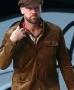 Travis Kelce Suede Military Jacket