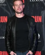 Trevor Donovan Wolf Hound Black Leather Jacket