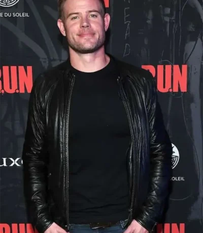Trevor Donovan Wolf Hound Black Leather Jacket