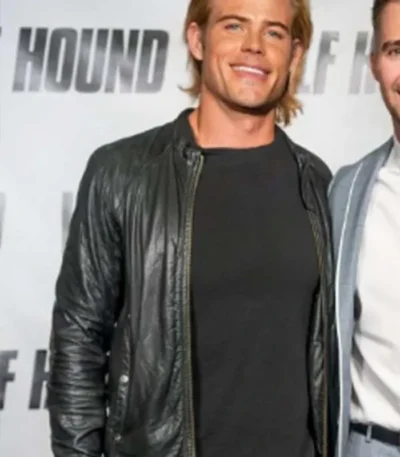 Trevor Donovan Wolf Hound Black Leather Jacket