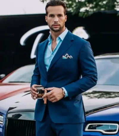 Tristan Tate Blue Suit