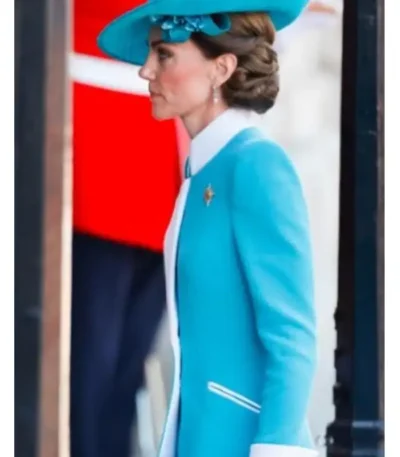 Trooping The Colour Kate Middleton Blue Coat