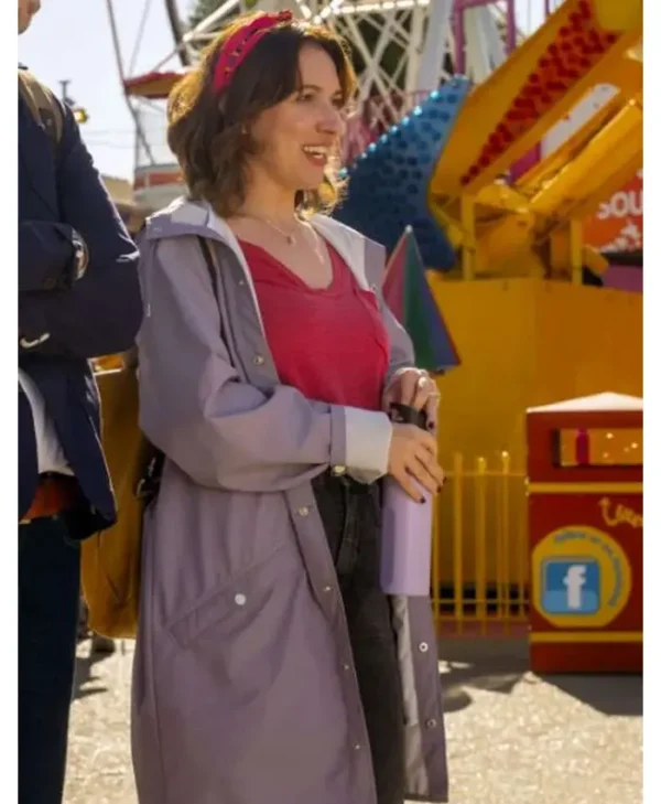 Trying S05 Nikki Newman Purple Hooded Coat