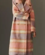 Elsbeth S03 Carrie Preston Pink Plaid Coat