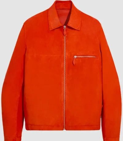 Lionel Richie Orange Suede Jacket