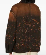 American Idol Chris Tungseth Splatter Denim Jacket