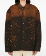 American Idol Chris Tungseth Splatter Denim Jacket