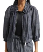 The View Joy Behar Ruffle Neck Jacket