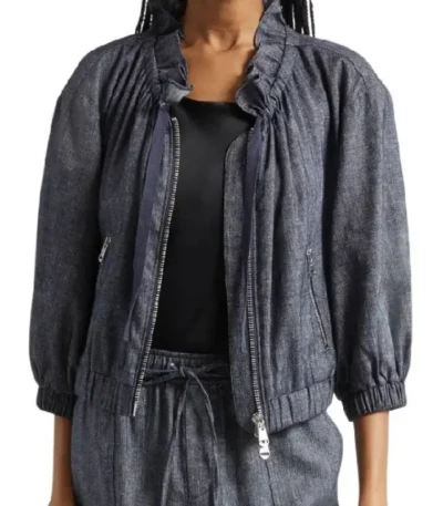 The View Joy Behar Ruffle Neck Jacket