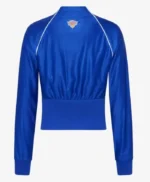 The View 2026 Sara Haines Satin Knicks Jacket