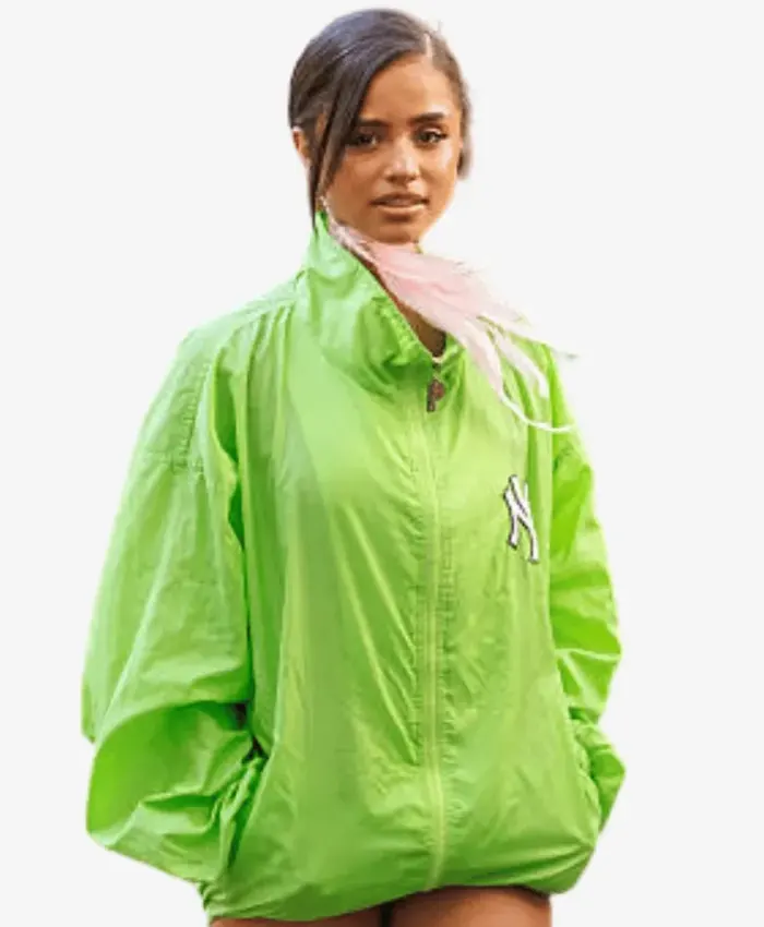 Tyla NY Yankees Green Jacket Tyla NY Yankees Green Jacket