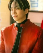 Typhoon Family Kang Tae-Pung Red Leather Jacket