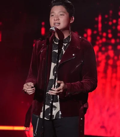 Tyson Venegas American Idol Red Biker Velvet Jacket