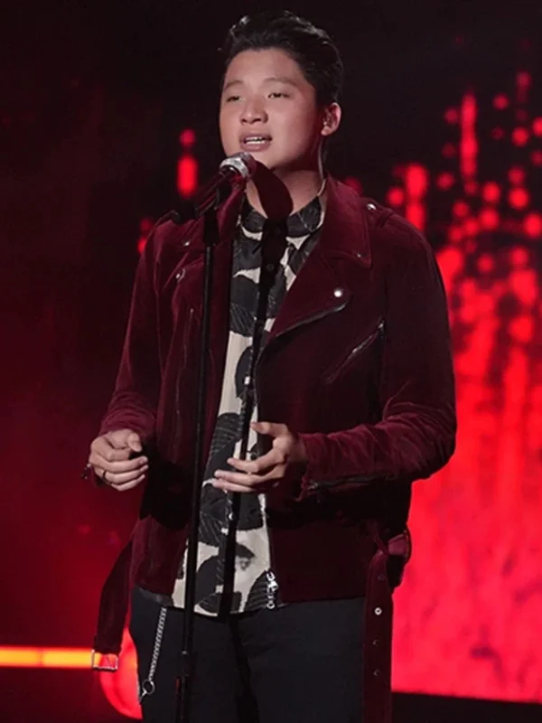 Tyson Venegas American Idol Red Biker Velvet Jacket