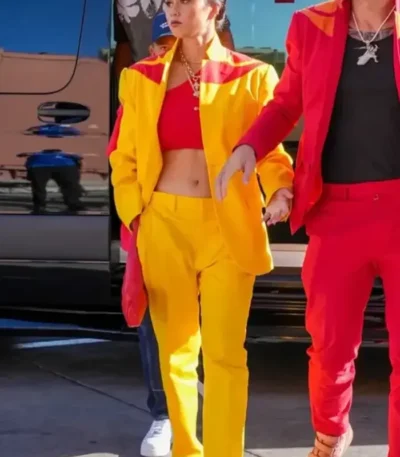 UFC 329 Alessa Holloway Yellow Suit