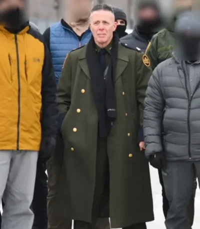 Gregory Bovino Green Trench Coat