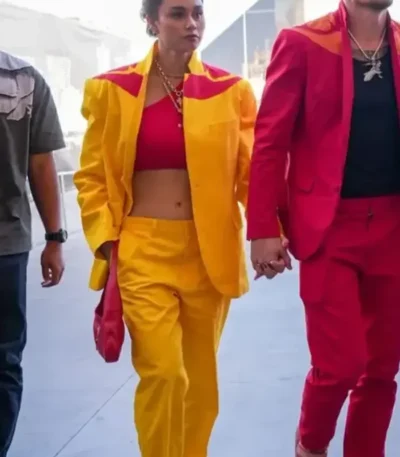 UFC 329 Alessa Holloway Yellow Suit