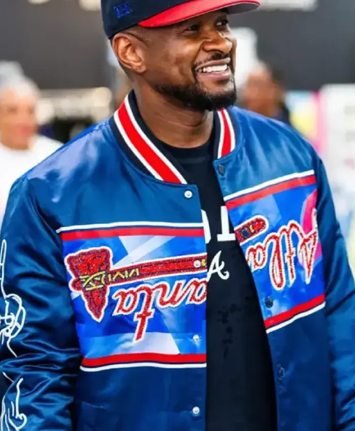 Usher Atlanta Braves All-Star Varsity Jacket Usher Atlanta Braves All-Star Varsity Jacket
