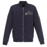 Utah Jazz Bomber Lightweight Navy Nylon Jacket