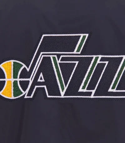 Utah Jazz Bomber Lightweight Navy Nylon Jacket