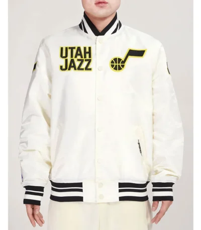 Utah Jazz Retro Classic Rib Jacket