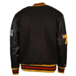 Vancouver Canucks Black Letterman Jacket
