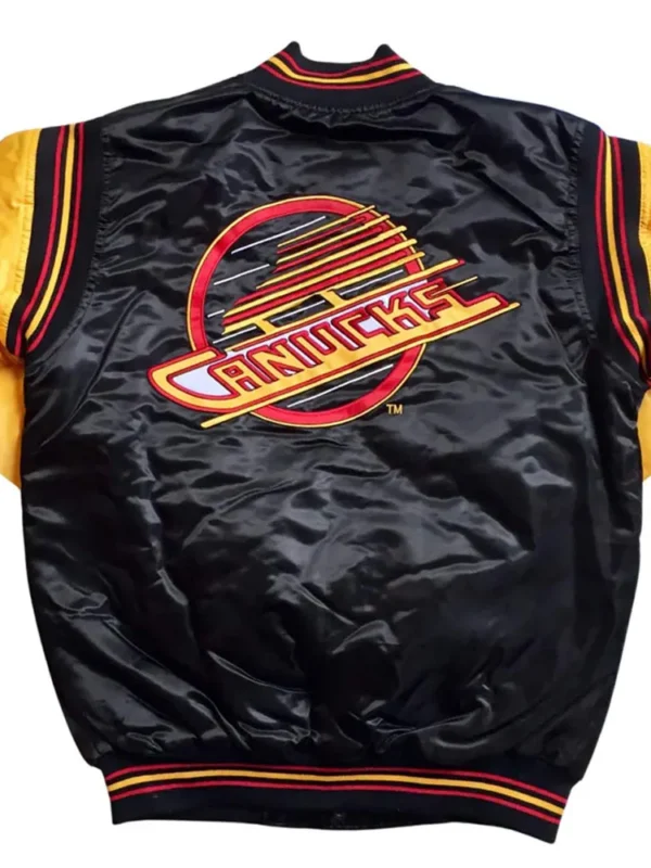 Vancouver Canucks Black and Gold Skate Jacket