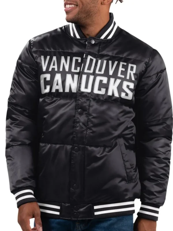 Vancouver Canucks Bronx Black Bubble Jacket