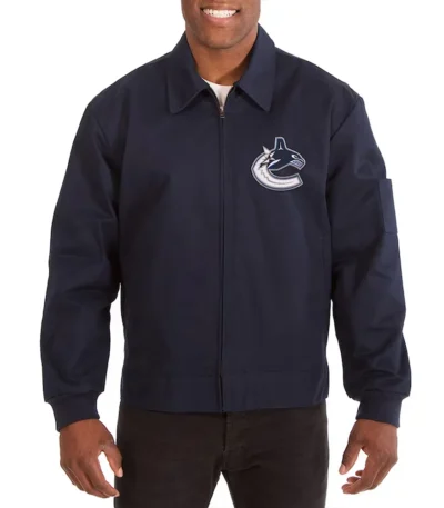 Vancouver Canucks Workwear Navy Cotton Jacket