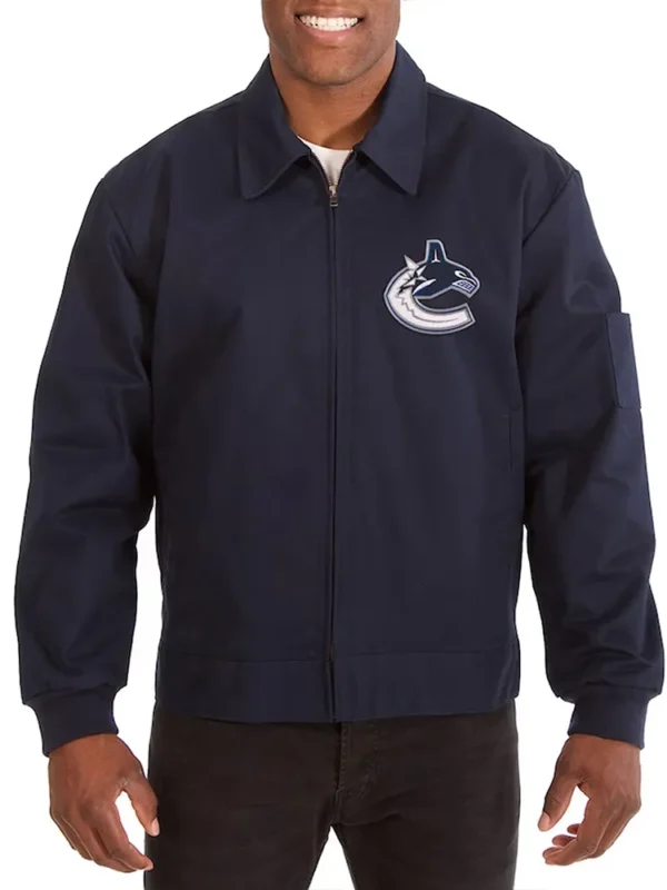 Vancouver Canucks Workwear Navy Cotton Jacket