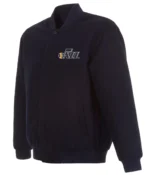 Varsity Utah Jazz Navy Blue Wool Jacket