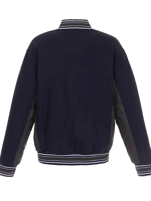 Varsity Vancouver Canucks Navy Blue Wool Jacket