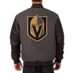 Vegas Golden Knights Charcoal and Black Varsity Jacket