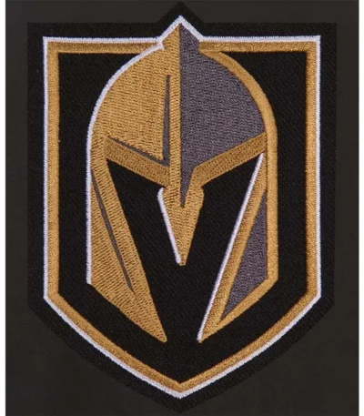 Vegas Golden Knights Front Hit Black Poly Twill Jacket