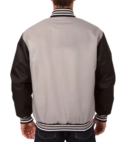 Vegas Golden Knights Front Hit Poly Twill Gray-Black Jacket