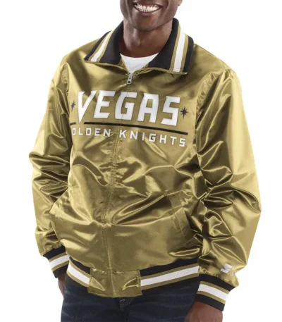 Vegas Golden Knights Full-Zip Satin Jacket