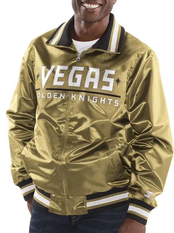 Vegas Golden Knights Full-Zip Satin Jacket